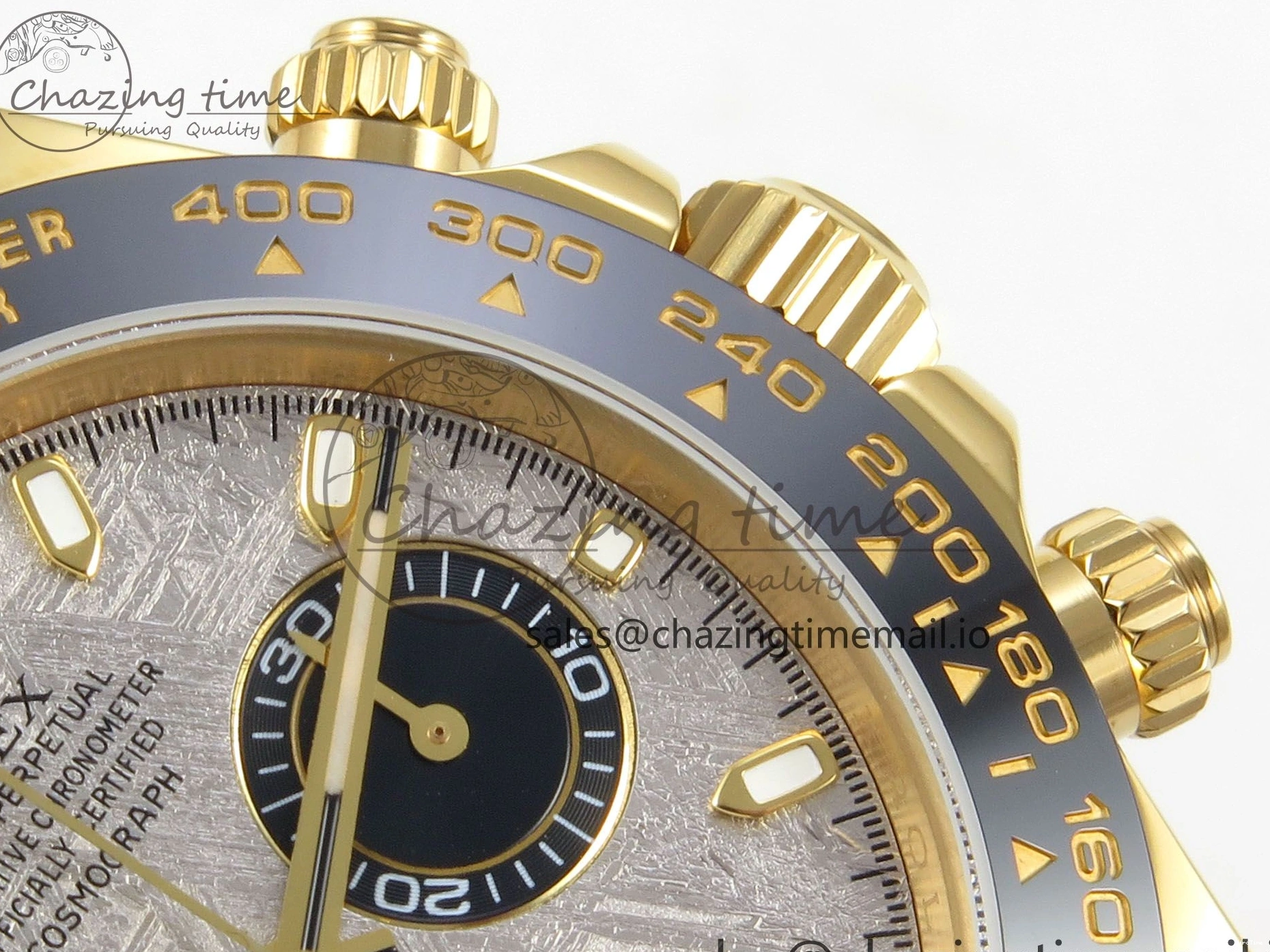 MiroTime 0502 Daytona 116508 YG 3CF 1:1 Best Edition Black Bezel Meteorite Dial on Oysterflex Strap SH4130 V2(Mod Version) Effortless 119